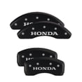 thumbnail image 1 of MGP 4 Caliper Covers Engraved Front & Rear Honda Matte Black finish silver ch, 1 of 2