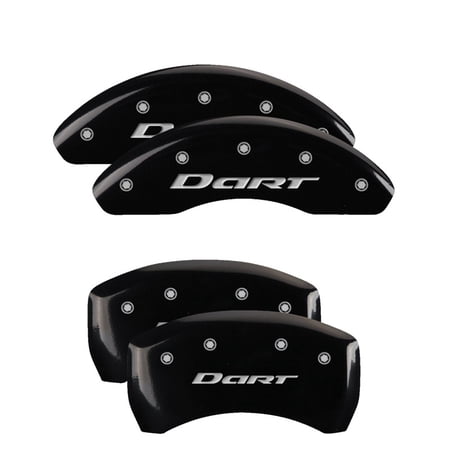MGP 4 Caliper Covers Engraved Front & Rear MGP Black finish silver ch Fits select: 2000 CHEVROLET SILVERADO C1500, 2005-2006 CHEVROLET SILVERADO K1500