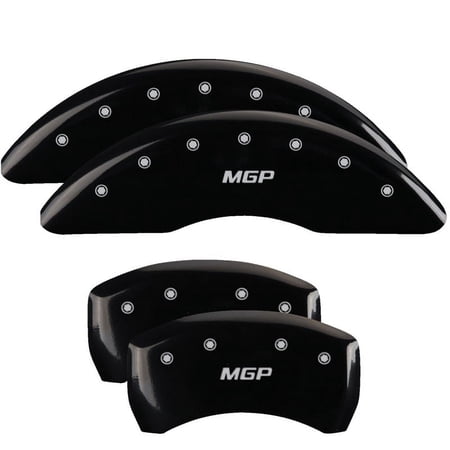 MGP 4 Caliper Covers Engraved Front & Rear MGP Black finish silver ch Fits select: 2002-2006 BMW M3, 2001 BMW M3 CI