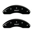 thumbnail image 1 of MGP 4 Caliper Covers Engraved Front & Rear MGP Black finish silver ch Fits select: 2007-2009 SATURN AURA XE, 2003-2006 SATURN ION LEVEL 2, 1 of 2