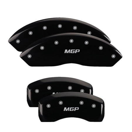 MGP 4 Caliper Covers Engraved Front & Rear MGP Black finish silver ch Fits select: 2007-2011 MERCEDES-BENZ S 550, 2012-2013 MERCEDES-BENZ S 350 BLUETEC