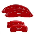 thumbnail image 1 of MGP 4 Caliper Covers Engraved Front & Rear MGP Red finish silver ch Fits select: 2007-2008 PONTIAC G6 BASE/SE, 2009-2010 PONTIAC G6, 1 of 6