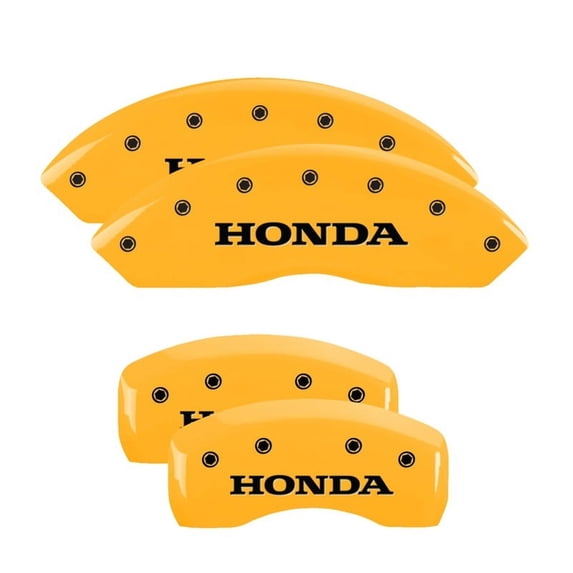 MGP 4 Caliper Covers Engraved Front & Rear MGP Red finish silver ch Fits select: 2014-2015 HONDA CIVIC LX, 2012-2013 HONDA CIVIC EX