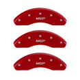 thumbnail image 1 of MGP 4 Caliper Covers Engraved Front & Rear MGP Red finish silver ch, 1 of 2