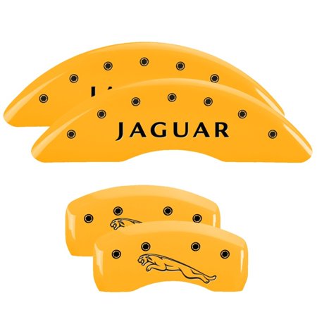MGP 4 Caliper Covers Engraved Front & Rear MGP Yellow finish black ch Fits select: 2009-2014 ACURA TSX