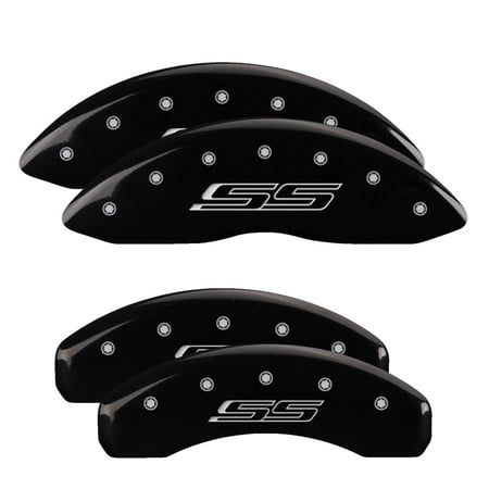 MGP 4 Caliper Covers Engraved Front & Rear MGP Yellow finish black ch Fits select: 2011-2012 CHEVROLET CRUZE LT, 2013 CHEVROLET CRUZE LS