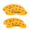 thumbnail image 1 of MGP 4 Caliper Covers Engraved Front & Rear MGP Yellow finish black ch Fits select: 2015-2019 GMC YUKON DENALI, 2015-2018 GMC YUKON XL DENALI, 1 of 6