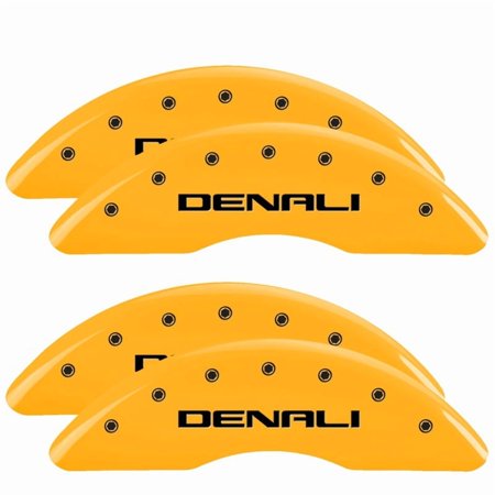 MGP 4 Caliper Covers Engraved Front & Rear MOPAR Yellow finish black ch Fits select: 2014 CHRYSLER 300C, 2013 CHRYSLER 300