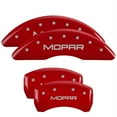 thumbnail image 1 of MGP 4 Caliper Covers Engraved Front & Rear SRT8 Red finish silver ch, 1 of 2