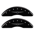 thumbnail image 1 of MGP 4 Caliper Covers Engraved Front & Rear Style 1/Chrysler Wing Black finish silver ch Fits select: 2005-2008 CHRYSLER PACIFICA TOURING, 2004 CHRYSLER PACIFICA, 1 of 4