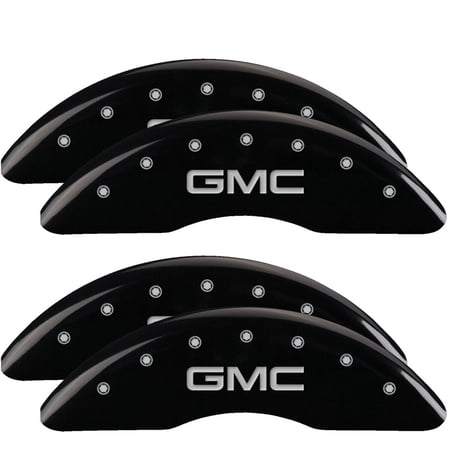 MGP 4 Caliper Covers Engraved Front & Rear Style 1/Chrysler Wing Black finish silver ch Fits select: 2008-2010,2013-2016 CHRYSLER TOWN & COUNTRY TOURING