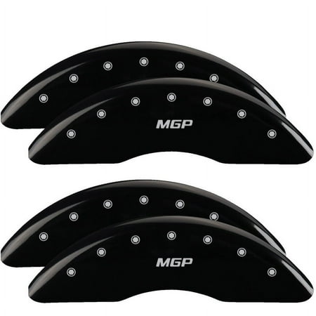 MGP 4 Caliper Covers Engraved Front & Rear Style 2/Chrysler Wing Black finish silver ch Fits select: 2008-2010,2013-2016 CHRYSLER TOWN & COUNTRY TOURING