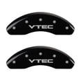 thumbnail image 1 of MGP 4 Caliper Covers Engraved Front & Rear Vtech Black finish silver ch, 1 of 2