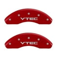 thumbnail image 1 of MGP 4 Caliper Covers Engraved Front & Rear Vtech Red finish silver ch, 1 of 2
