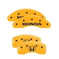 thumbnail image 1 of MGP 4 Caliper Covers Engraved Front & Rear Vtech Yellow finish black ch Fits select: 2011-2017 HONDA ODYSSEY EXL, 2019 HONDA PASSPORT EXL, 1 of 6