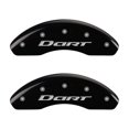 thumbnail image 1 of MGP 4 Caliper Covers Engraved Front & Rear With out stripes/Dart Black finish silver ch Fits select: 2013-2016 DODGE DART SXT, 1 of 2