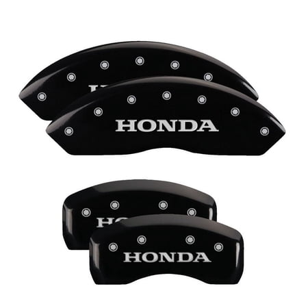 MGP 4 Caliper Covers Engraved Front & Rear i-Vtec Yellow finish black ch Fits select: 2014-2015 HONDA CIVIC LX, 2012-2013 HONDA CIVIC EX