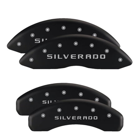 MGP 4 Caliper Covers Engraved Front & Rear With stripes/Dodge Red finish silver ch Fits select: 2005-2006 DODGE STRATUS SXT, 2003-2004 DODGE STRATUS SE