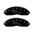 thumbnail image 1 of MGP 4 Caliper Covers Engraved Front &amp; Rear Leaper Black finish silver ch, 1 of 4