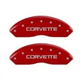 thumbnail image 1 of MGP 4 Caliper Covers Gloss Red Engraved with Corvette C4 (Full Kit 4 Pieces) Fits select: 1988-1996 CHEVROLET CORVETTE, 1 of 11
