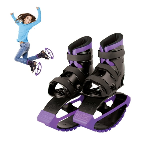 MGP Action Sports – BOOST BOOTS – Kids Jumping Shoes – Purple – Suites Boys & Girls Ages 5+ - Max User Weight 88lbs – 3 Year Manufacturer’s Warranty