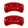 thumbnail image 1 of MGP Caliper Covers 12162SDD3RD Dodge Logo - Red Powder Coat - Set of 4 Fits select: 2016-2019 DODGE CHARGER SXT, 2012-2019 DODGE CHALLENGER SXT, 1 of 13