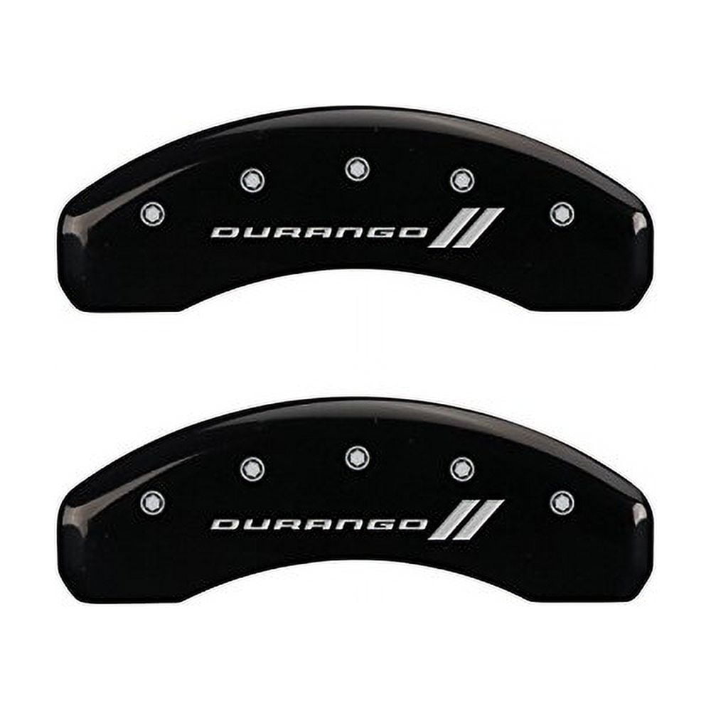 MGP Caliper Covers 12197SDGOBK 'Durango ll' Engraved Caliper Cover with