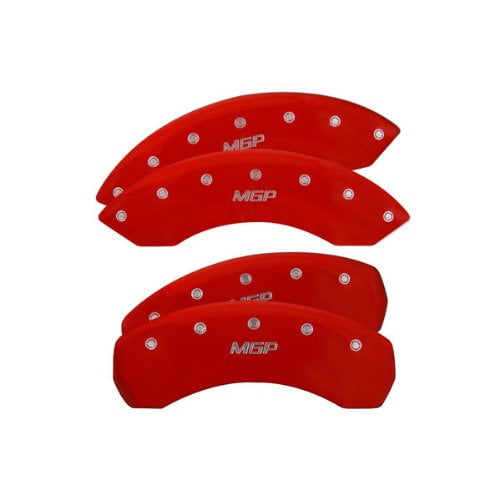 MGP Caliper Covers 22046SMGPRD 'MGP' Engraved Caliper Cover with Red Powder Coat