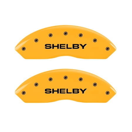 MGP Caliper Covers 4 Logo Fits select: 2003 FORD MUSTANG COBRA SVT, 1997 FORD MUSTANG COBRA
