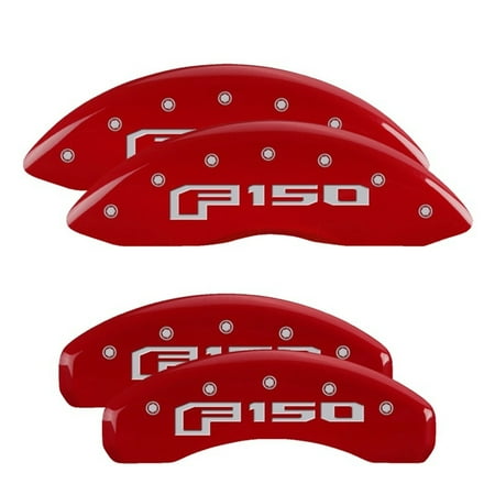 MGP Caliper Covers 4 Logo Fits select: 2019 FORD F150 SUPERCREW, 2016-2018 FORD F150