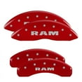 thumbnail image 1 of MGP Caliper Covers Caliper Covers 55005Sramrd: Red, Ram, 4 Pack Fits select: 2019-2020 RAM 1500 BIG HORN/LONE STAR, 1 of 3