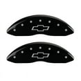 thumbnail image 1 of MGP Front set 2 Caliper Covers Engraved Front Bowtie Black finish silver ch Fits select: 2011-2012 CHEVROLET COLORADO LT, 2004-2010 CHEVROLET COLORADO, 1 of 5