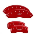 thumbnail image 1 of MGP Front set 2 Caliper Covers Engraved Front Oval logo/Ford Red finish silver ch Fits select: 2002 FORD ECONOLINE E150 VAN, 2001 FORD ECONOLINE E150 WAGON, 1 of 4