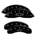 thumbnail image 1 of MGP Front set 2 Caliper Covers Engraved Front Silverado Yellow finish black ch Fits select: 2011 ,2013 CHEVROLET SILVERADO K1500 LT, 1 of 4
