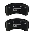thumbnail image 1 of MGP Rear set 2 Caliper Covers Engraved Rear GT Matte Black finish silver ch, 1 of 6