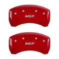 thumbnail image 1 of MGP Rear set 2 Caliper Covers Engraved Rear MGP Red finish silver ch Fits select: 2005-2014 FORD MUSTANG GT, 1 of 1