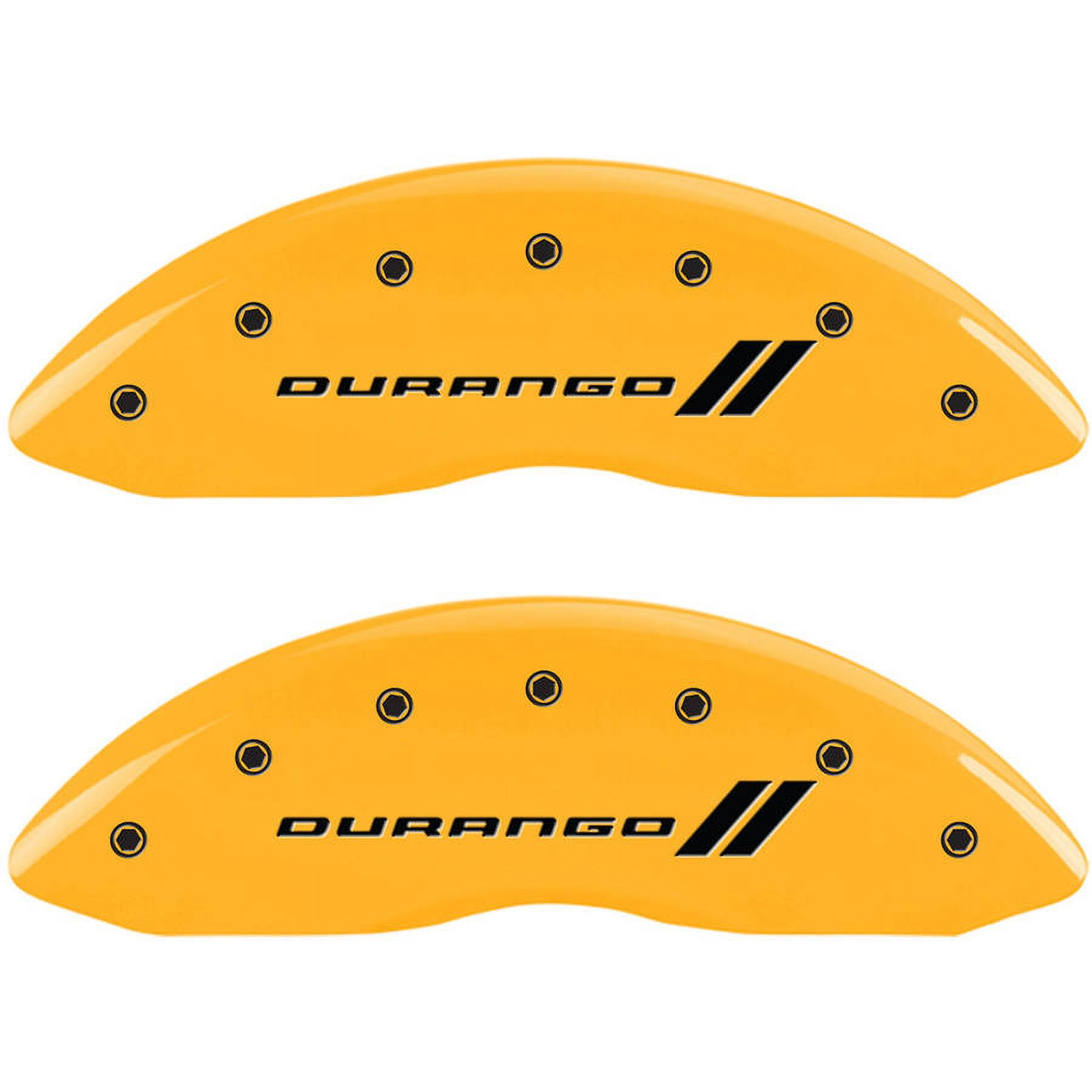 MGP Set of 4 Caliper Covers with Engraved Front and Rear (with Stripes