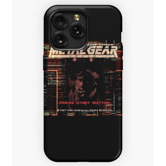 MGS Press Start Button Screen M1996 Phone Case for iPhone 17 16 15 14 13 12 11 Pro Max