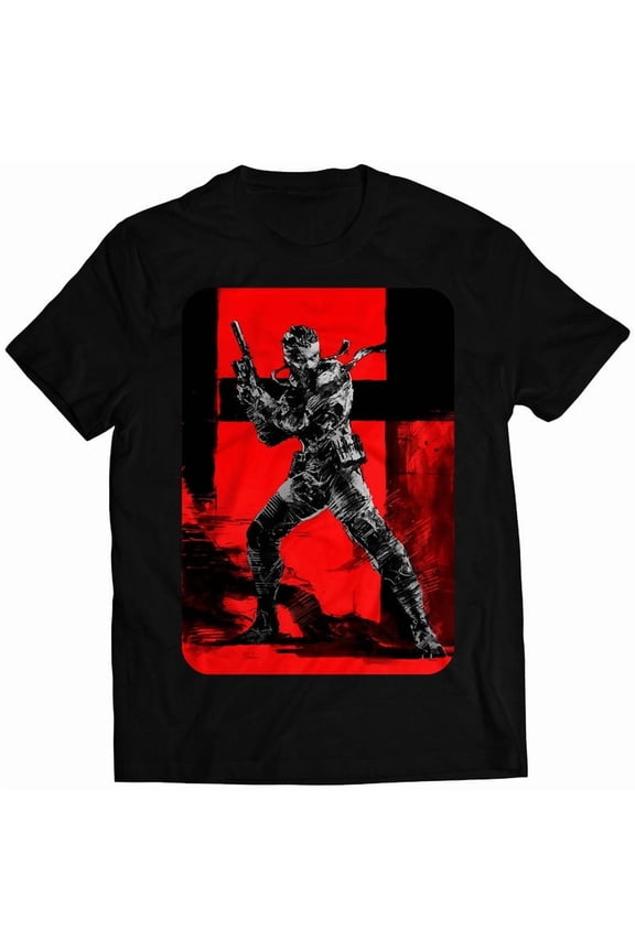 MGS Snake Red Stealth Premium Unisex T-shirt (vectorized Design)