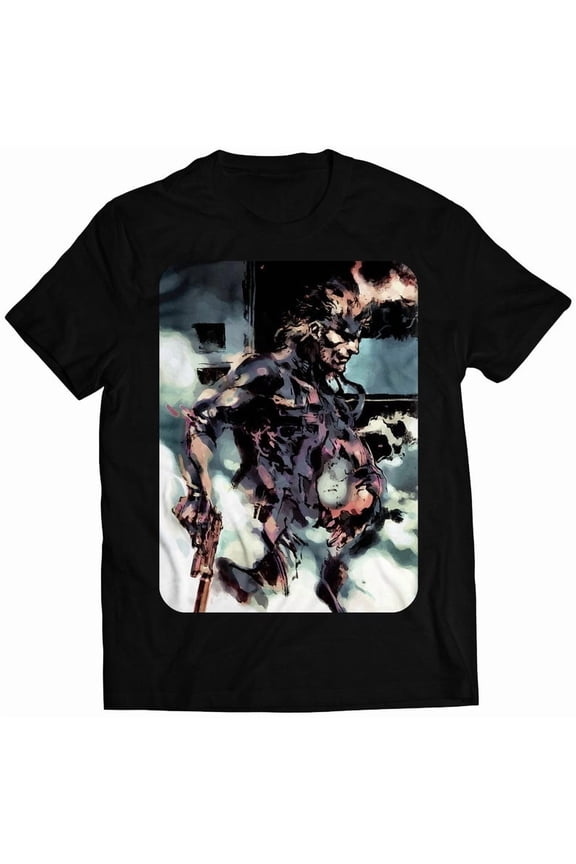MGS Snake Sons of Liberty Cover V1 Premium Unisex T-shirt (vectorized Design)