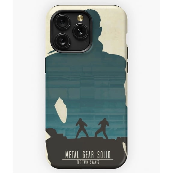MGS1 Twin Snakes Minimalist M1841 Phone Case for iPhone 17 16 15 14 13 12 11 Pro Max