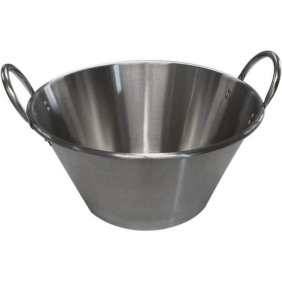 MH Cazo Stainless Steel 25inchW Caso para Carnitas Widespread para Carnitas Comal