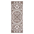 thumbnail image 1 of MH London Avril Floral Wall Medallion Panel, Hand Carved Engineered Wood Wall Decor for Living Room or Bedroom Aesthetic, 18 x 48 in, Distressed Grey, 1 of 7