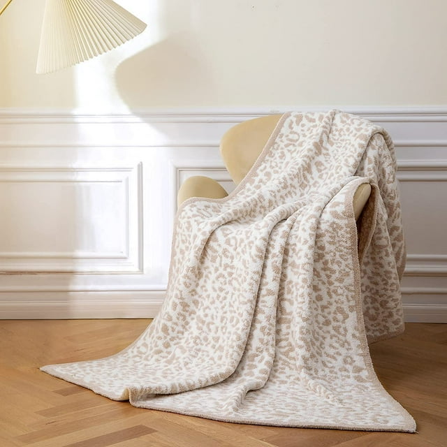 Mh mylune home cheetah print blanket for couch bed sofa leopard blanket