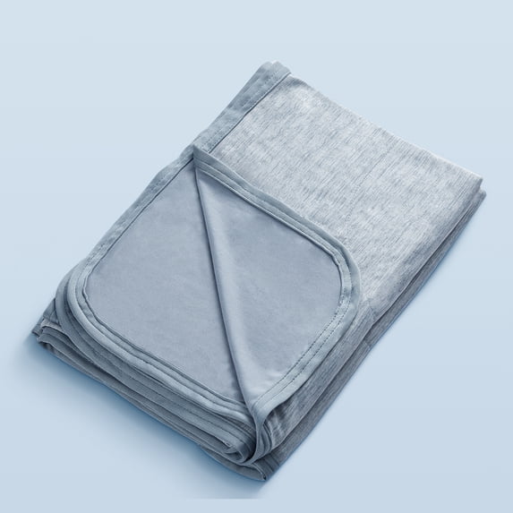 MH MYLUNE HOME Gray Cooling Blankets for Hot Sleepers, Cooling Throw Blanket for Sofa Bed, Lightweight Breathable Summer Thin Blanket for Travel Camping, Twin Size 59"x79"