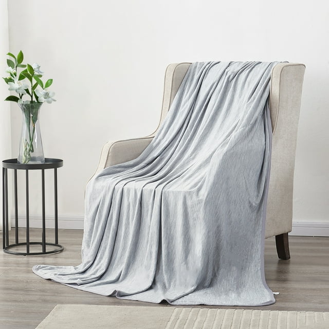 MH MYLUNE HOME Gray Cooling Blankets for Hot Sleepers, Cooling Throw ...