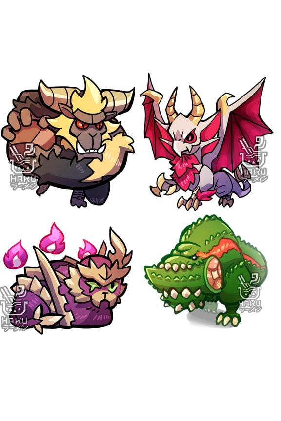 MH Monster Chibi Charms (1 keychain)
