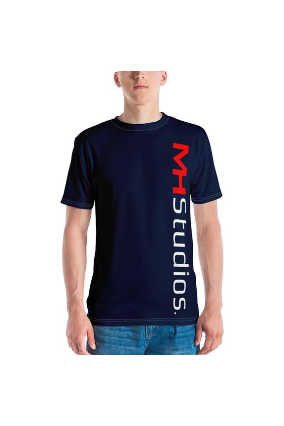 SLANT NAVY Men's t-shirt (L)