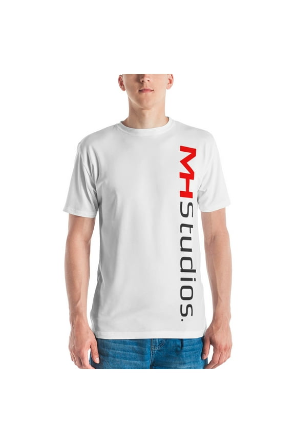 SLANT WHITE Men's t-shirt (L)