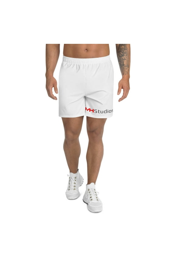 WHITE Men's Athletic ShortS (5XL)